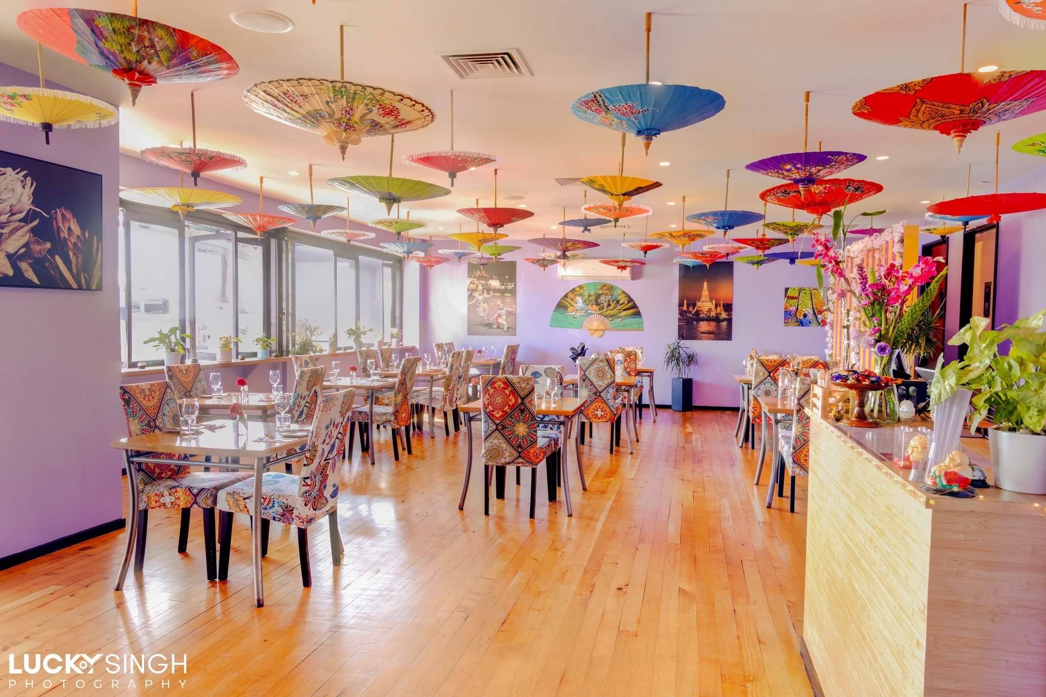 Restaurant interior atmosphere